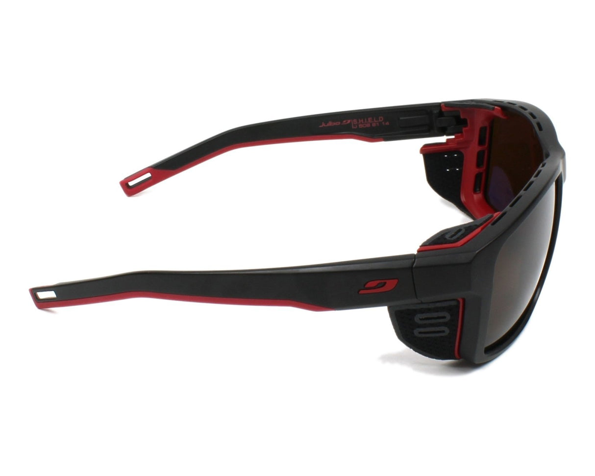 Julbo Shield Gafas DE Sol, Mate TE Negro/Naranja SECURIT, Talla única Unisex Adulto