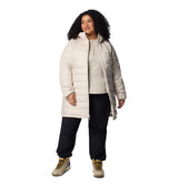 Columbia Powder Lite II Chaqueta de Largo Medio, Forro Reflectante, Tejido Resistente al Agua, Bolsillo Interior Seguro, Bolsillos de Mano con Cremallera, Cremallera Frontal Central de 2 Vías - Mujer