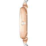 Emporio Armani Reloj Analógico para Mujer de Cuarzo AR1926 Multicolor (Oro rosa/Plata)