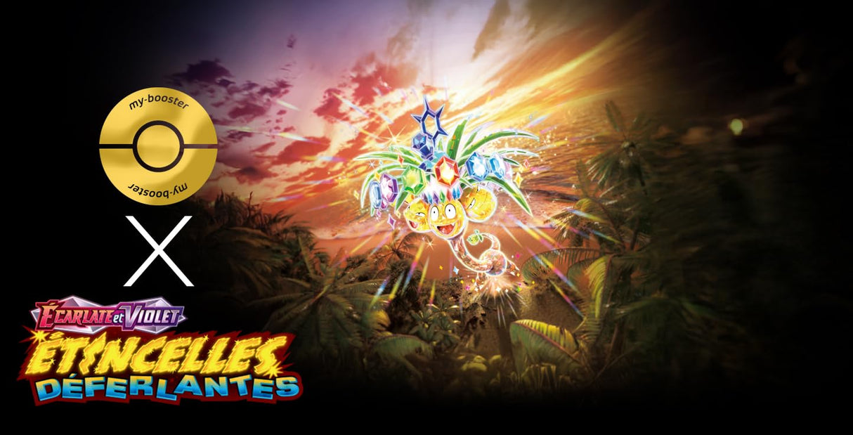 Pikachu ex 247/191 Teracristal Oro Secreta - Ultraboost X Écarlate et Violet 8 - Étincelles Déferlantes Box de 10 Cartas Pokémon Francés