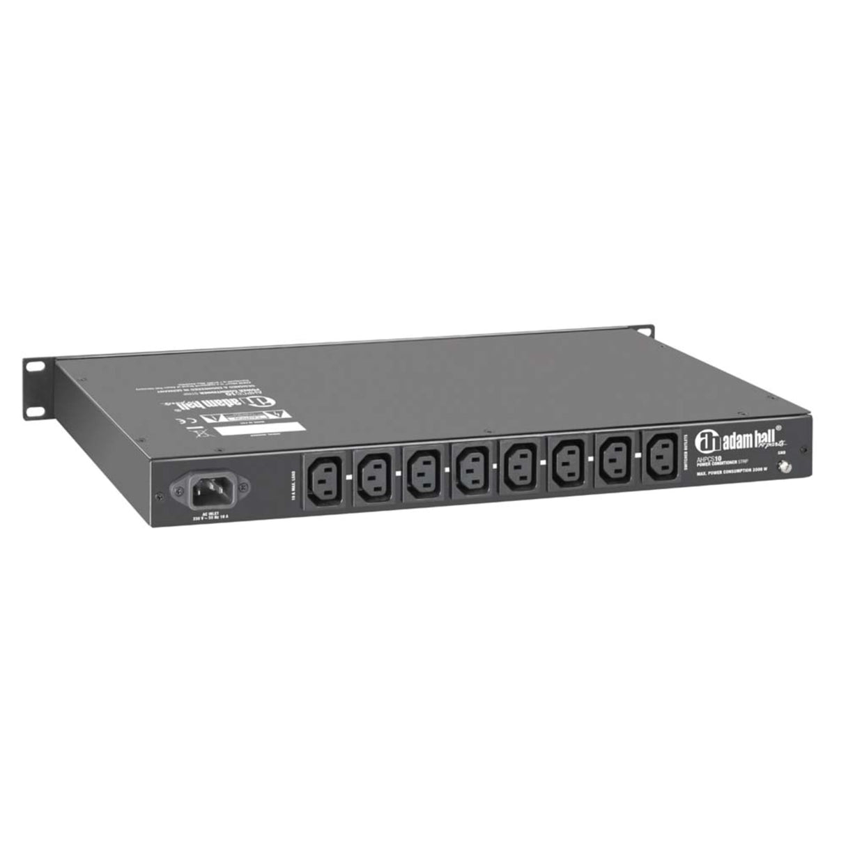 Adam Hall 19" Parts PCS 10 - Distribuidor de corriente con protección