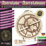 Dreipunkt Verlag Maqueta de astrolabio Deluxe Edition: maqueta de madera noble de astrolabio