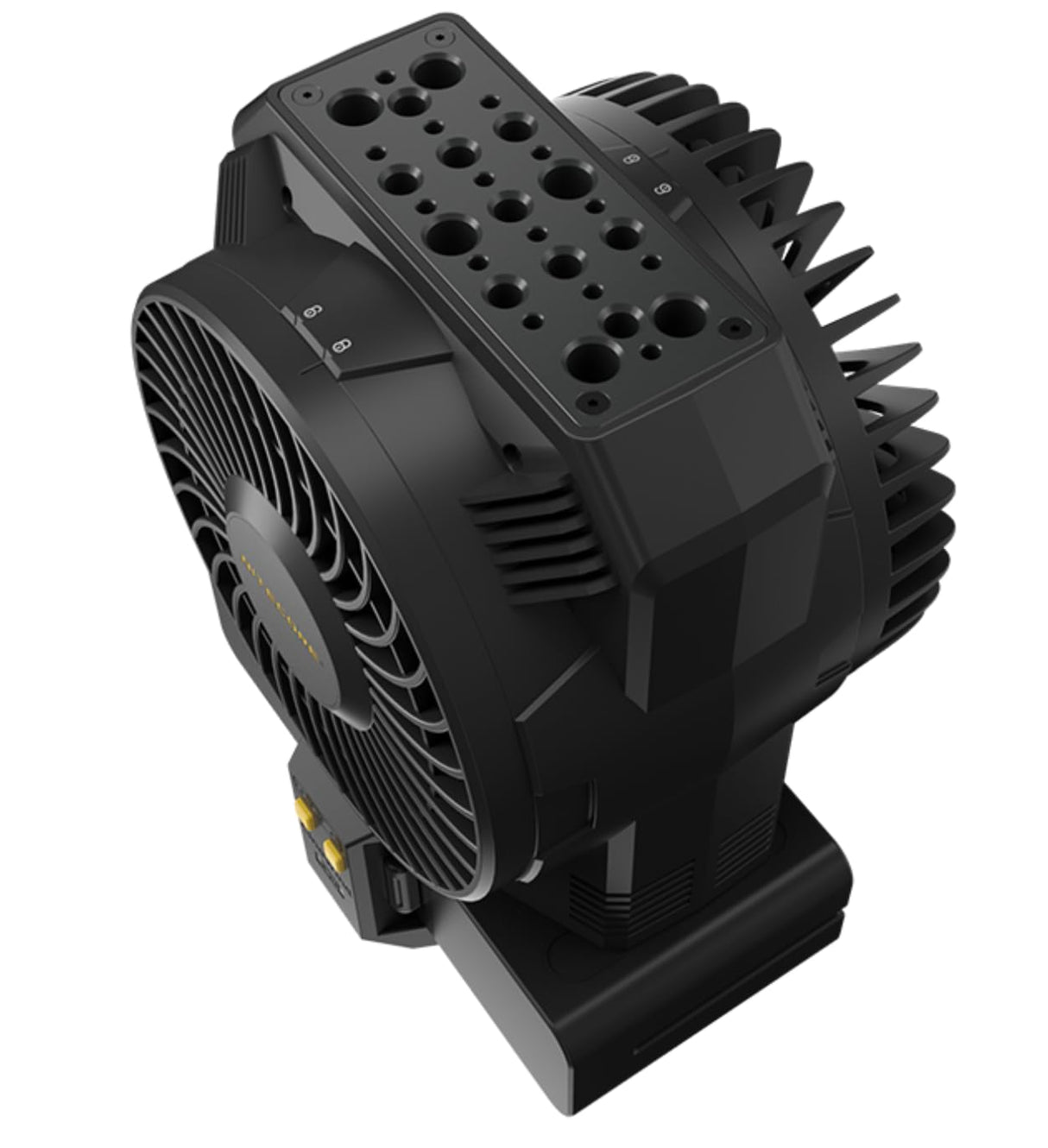 Nitecore CineWind CW30 - Ventilador de Pelo portátil para Estudio, Velocidad del Viento de 46 km/h, con 10 Niveles de Viento Ajustables, Alimentado por baterías NP-F, Interfaz de expansión versátil,