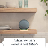 Echo (Última generación) | Sonido de alta calidad, controlador de Hogar digital integrado y Alexa | Azul grisáceo