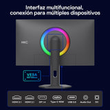 HKC G27M7Pro Monitor para Juegos de 27", Mini LED IPS, UHD 160 Hz/FHD 320 Hz, 1 ms DIC, HDR1400, 98% DCI-P3, Adaptive Sync, USB-C 90 W, 2× HDMI 2.1, DP 1.4, Soporte Ajustable en Altura, VESA 100×100