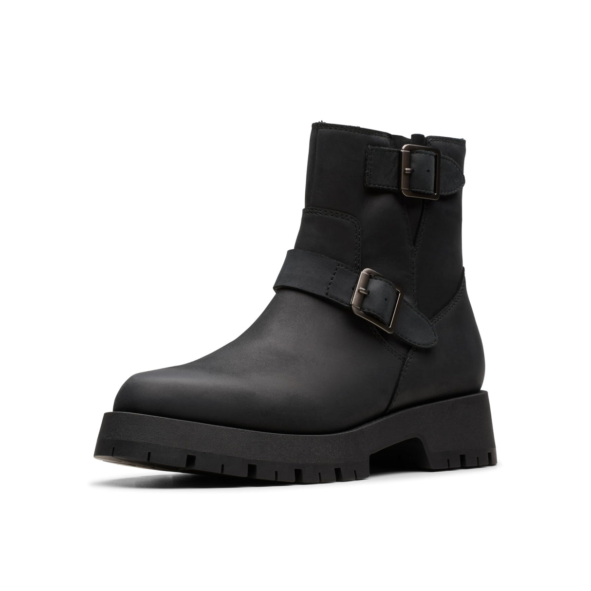 Clarks Ledwick Haley, Botas de Moda Mujer, Lea aceitosa Negra, 36 EU