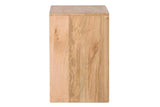 MESITA MADERA MANGO METAL MARRON VELORA 40x40x50CM