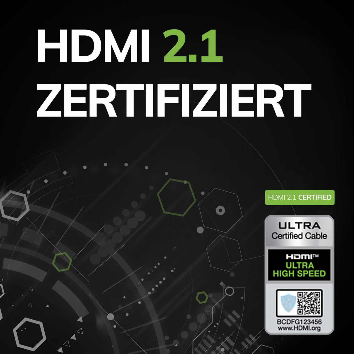 OEHLBACH Black Magic MKII - Cable HDMI de alta velocidad (8 K, FUHD, 60 Hz, 4320p, 4K, 120 Hz, 2160p, 48 Gbit/s (21:9 Cinema, 3D, Dolby Vision, Dynamic HDR 10+, VRR, eARC, UHD2), 5 metros, color negro