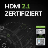 OEHLBACH Black Magic MKII - Cable HDMI de alta velocidad (8 K, FUHD, 60 Hz, 4320p, 4K, 120 Hz, 2160p, 48 Gbit/s (21:9 Cinema, 3D, Dolby Vision, Dynamic HDR 10+, VRR, eARC, UHD2), 5 metros, color negro
