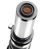 Walimex 650-1300 mm f/16 - Objetivo para cámara réflex (Distancia Focal 650-1300 mm, Apertura f/16, diámetro 95 mm), Color Negro y Blanco