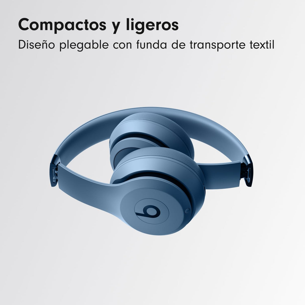 Beats Solo 4 - Auriculares Wireless Bluetooth on-Ear, compatibles con Apple y Android, con hasta 50 Horas de batería - Azul Pizarra