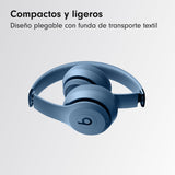 Beats Solo 4 - Auriculares Wireless Bluetooth on-Ear, compatibles con Apple y Android, con hasta 50 Horas de batería - Azul Pizarra