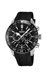 Reloj FESTINA para Hombre F20515/2 Ceramic Caja de Acero Inoxidable 316l Plateado Correa de Caucho Negro