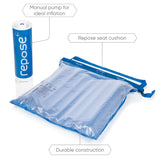 Repose - Cojín de Asiento de Alivio de presión con Bomba Manual - Cojín de presión Inflable para Silla o Silla de Ruedas - Ayuda en la prevención de úlceras por presión y úlceras por presión
