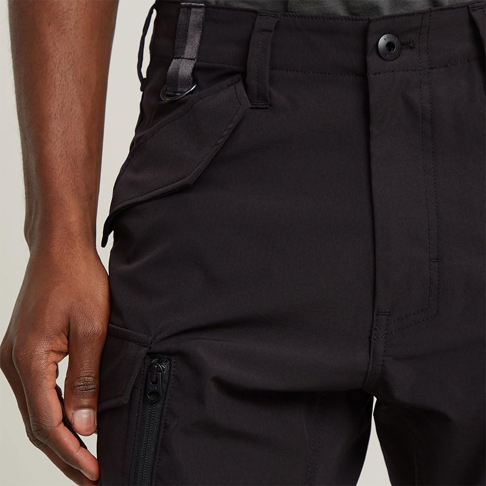 G-STAR Para Hombre Pantalones Skinny Cargo Toolbox, Negro (dk Black D26174-D909-6484), 36W / 32L