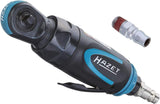 Hazet mini destornillador de carraca 9020P-2, diseño corto, 250 rpm, baja vibración, accionamiento cuadrado de 6,3 mm (1/4 pulgada), para reapriete manual con pares 60 Nm