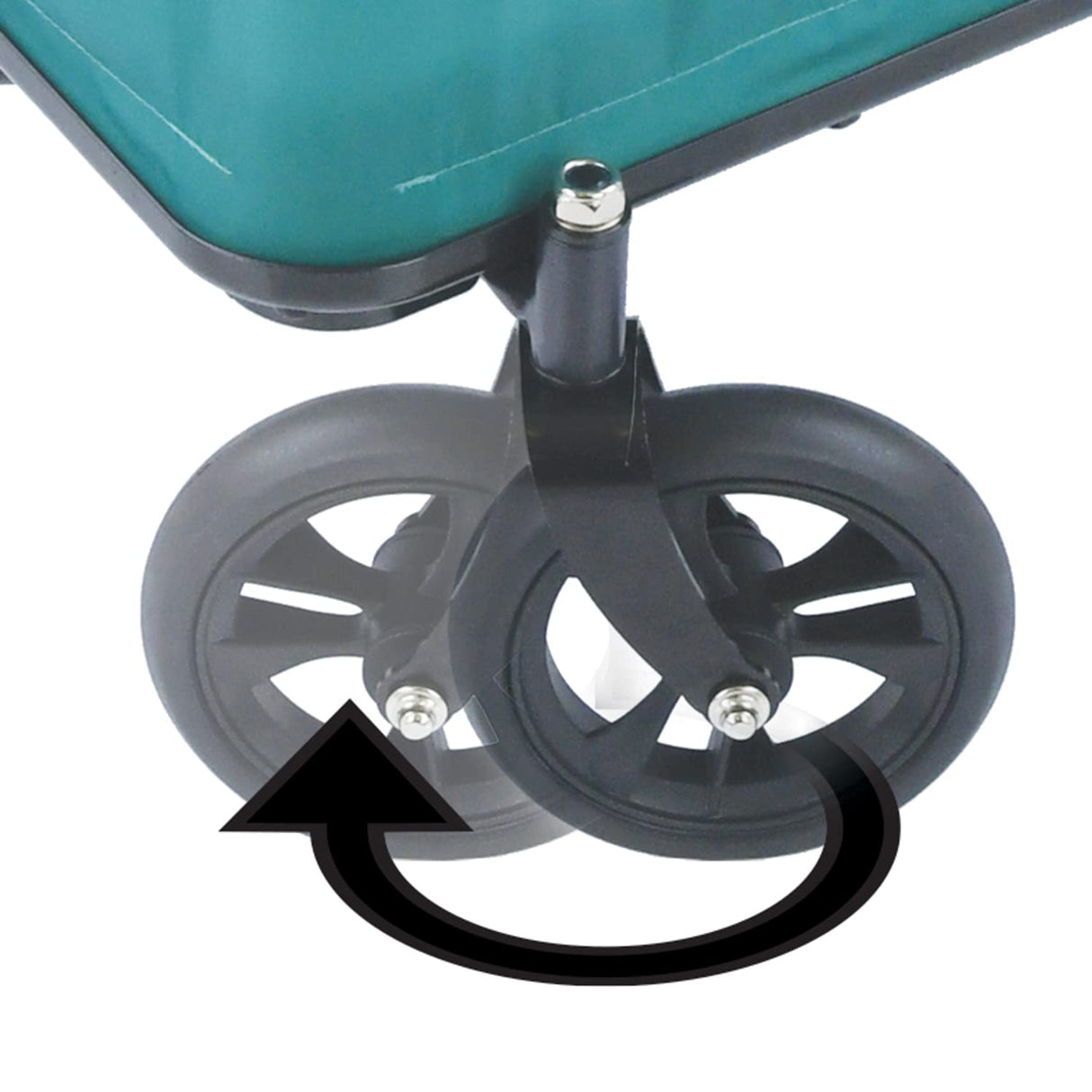 hauck Eco Light Carro Playa, Carro Transporte Playa con Asiento para 1 Niño, Carro para Niños Plegable, Carro Plegable hasta 50 kg, Verde