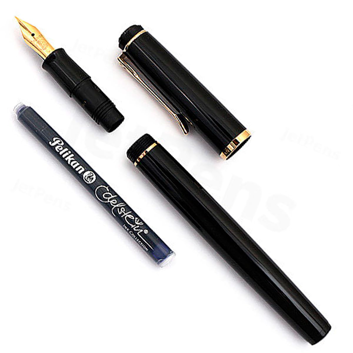 Pelikan Classic 200 820660 - Pluma estilográfica (punta media), color negro