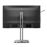 Philips 24B2U4301 - Monitor Full HD de 24 Pulgadas, Altavoces, Altura Ajustable (1920 x 1080, 120 Hz, HDMI 1.4, DisplayPort 1.4, USB-C (100 W Power Delivery), Salida DP, concentrador USB) Negro Gris