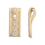 Antwerp Jewels SAP01572y - Colgante para mujer (oro amarillo 585, diamante cepillado (0,20 ct), color blanco, Diamante Oro amarillo, Diamante