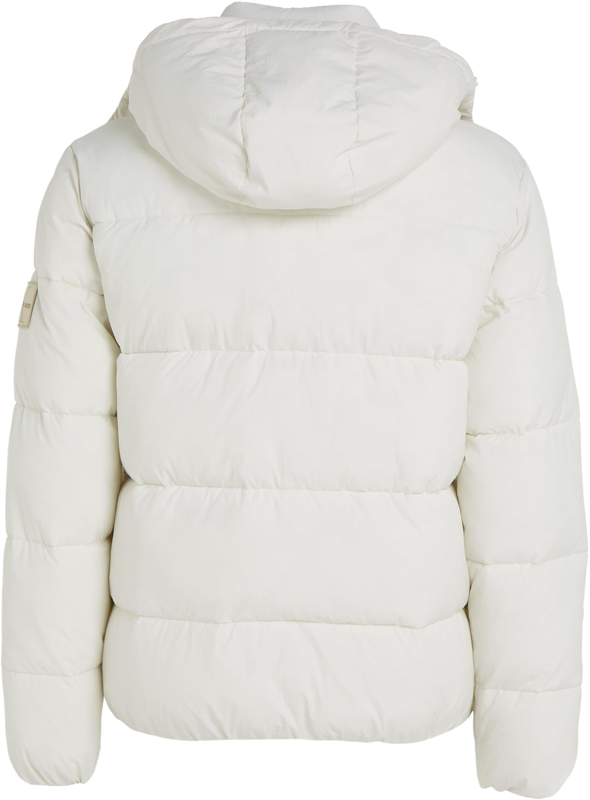Calvin Klein Cazadora acolchada Hombre Essentials con capucha, Blanco (Ivory), XS