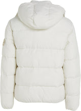 Calvin Klein Cazadora acolchada Hombre Essentials con capucha, Blanco (Ivory), XS