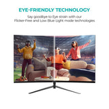 MISURA | Monitor Gaming 24" Curvo | 200 Hz | Full HD | 1ms | HDR | FreeSync, GSync, Overdrive, Flicker Free | HDMI, DP | 4000:1 - MM24DFA