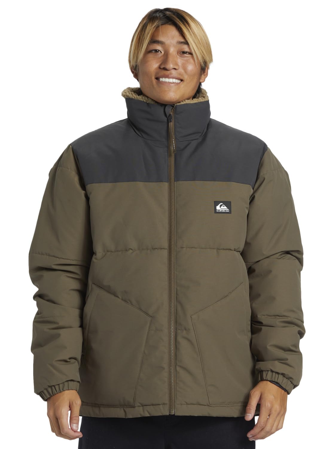 Quiksilver Wild Mountain Jacket Chaqueta, Canteen, Estándar para Hombre