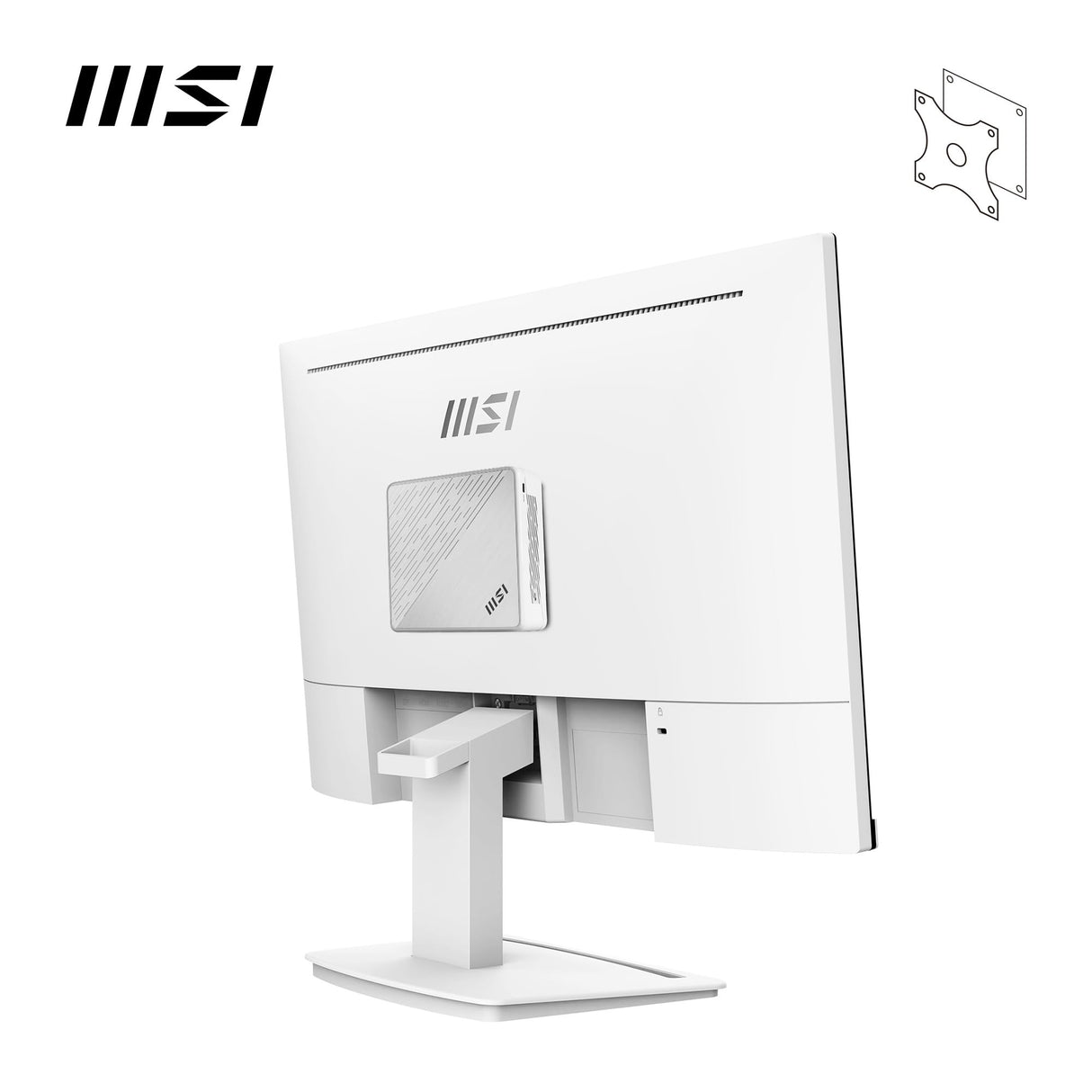 MSI PRO MP243XP Monitor Oficina 23.8" FHD, Panel IPS 1920 x 1080, 100 Hz, Pantalla Confort Ocular, Montaje VESA, Altavoces Integrados, Soporte Display Kit, Regulable, HDMI 1.4, DP 1.2a