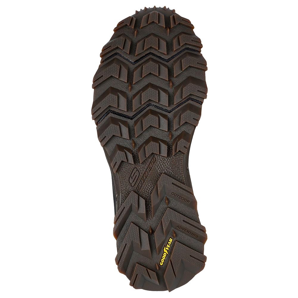 Skechers Equalizer 5.0 Trail Solix Creek, Zapatillas Hombre, Navy Leather/Textile/Black Trim, 45 EU