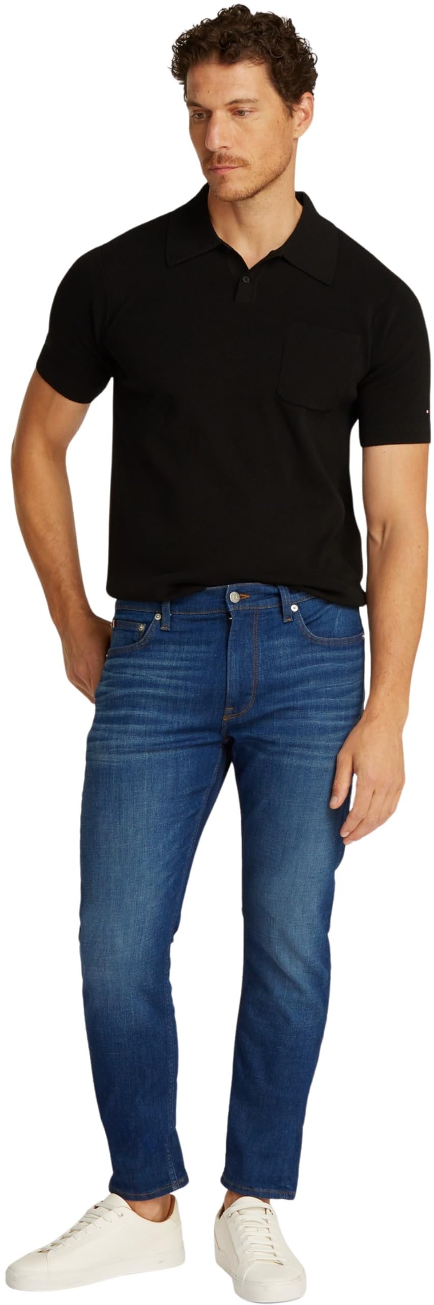 Tommy Hilfiger Vaqueros Hombre Houston Flex Tucson Tapered Fit, Azul (Mohave Indigo), 32W/31L