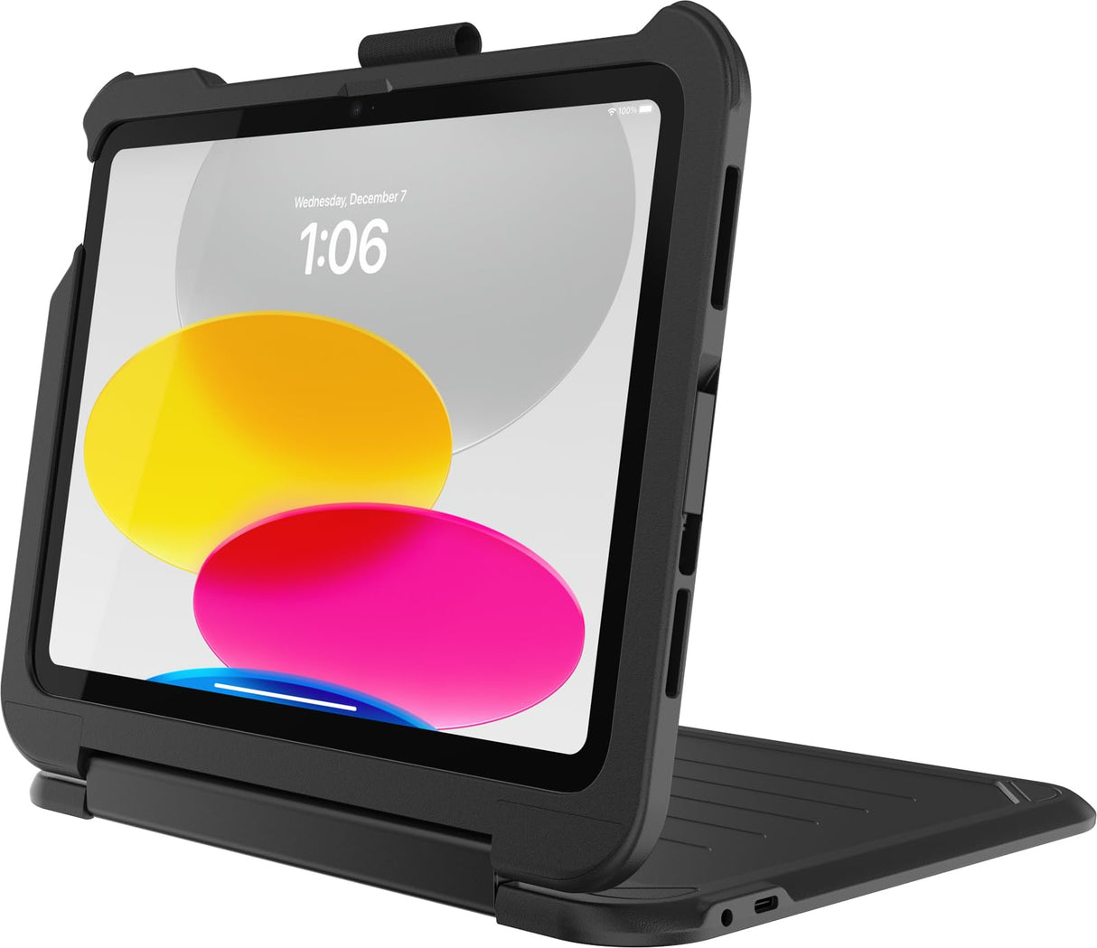 Otterbox Achiever Series Keyboard 360 para iPad 10.ª Gen 2022, 11.ª Gen 2025 (A16), Funda Protectora con Español QWERTY Teclado, Probada según Normas Militares, Negro, Sin Caja Retail