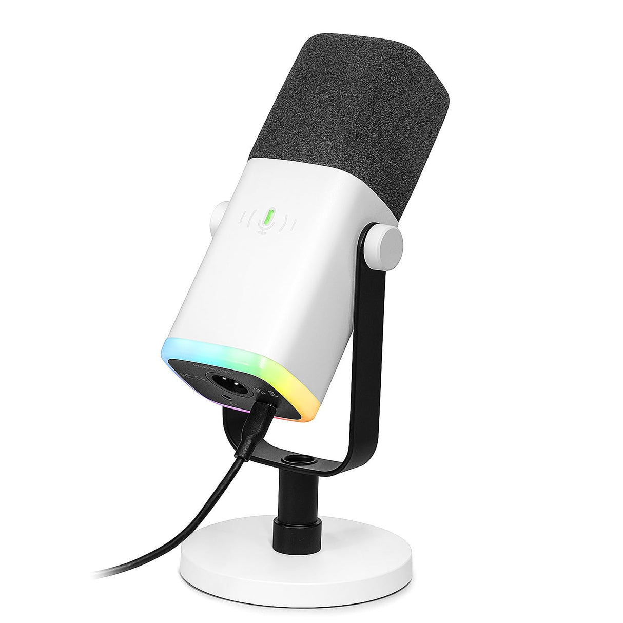 FIFINE XLR USB Microfono Gaming per PC PS4 PS5, Streaming Micrófono de Dinámico per Podcast Studio para Estudio Grabación