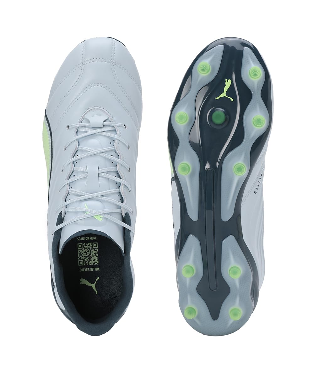 PUMA King Pro FG/AG, Zapatillas de Fútbol Unisex Adulto, Frosted Dew Fizzy Apple Gray Skies, 45 EU
