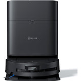 ECOVACS DEEBOT T80 Omni Robot Aspirador Fregasuelos, 18000 Pa, Auto Secado y Lavado Instantáneo con Agua a 40-75 °C, Mopa OZMO Roller, ZeroTangle 3.0 Antienredos, Negro