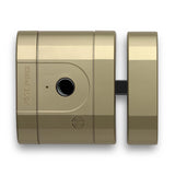 Cerradura electrónica invisible de alta seguridad int_LOCK PRO. Acabado latón mate. Abre con tu smartphone. No incluye mandos.