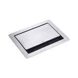 Schulte Evoline Flip Top Push S 3 x Schuko Acero Inoxidable, 1 Pieza, 1593 7010 1700
