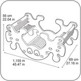 FEBER - Mesa de Picnic con Fantasmas, Balancín Convertible en Mesa de Picnic, Fácil Montaje, Capacidad para 4 Niños, Sin Accesorios, para Niños y Niñas a Partir de 1 año, Famosa (800010242)