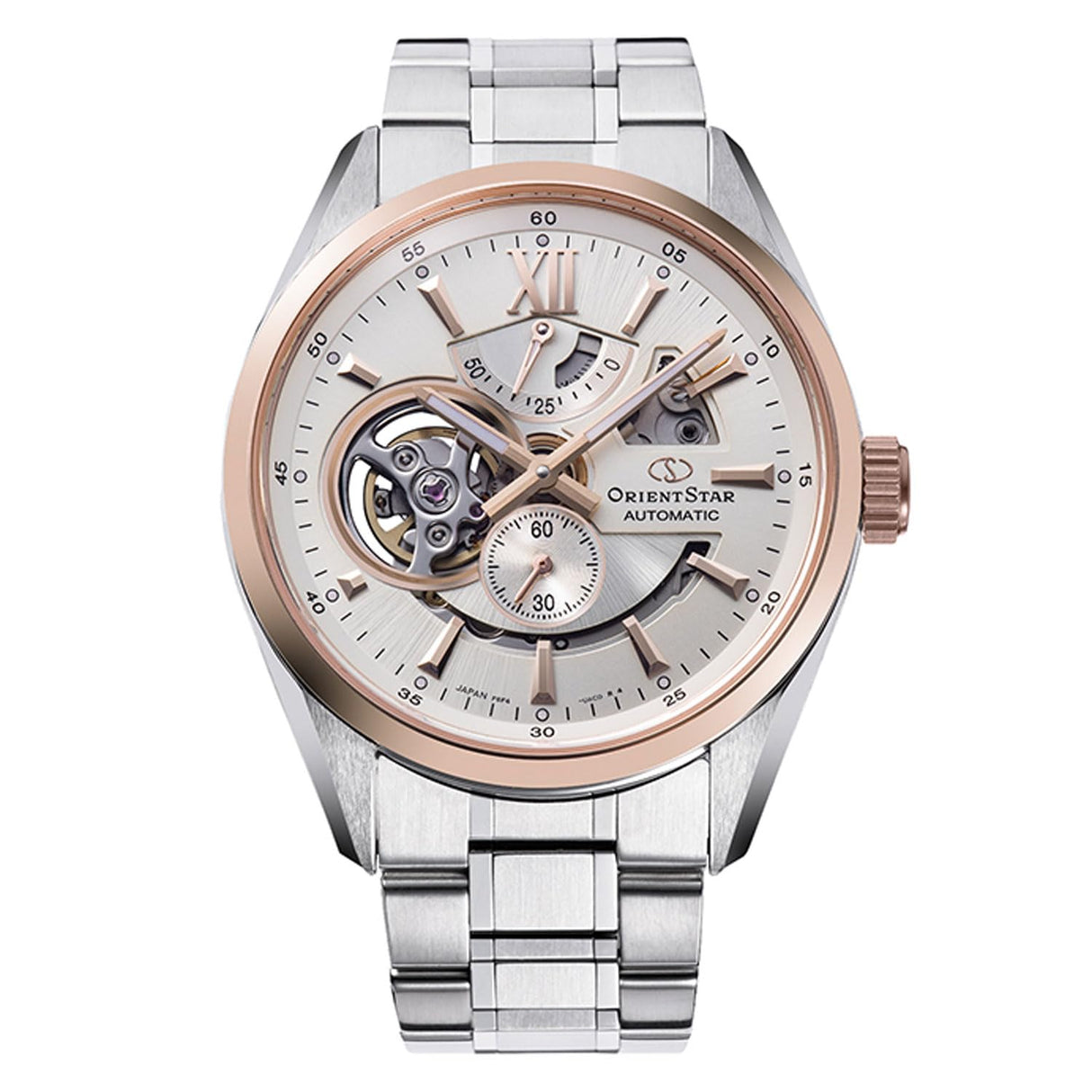 ORIENT STAR Reloj Analógico para Hombres de Automático con Correa en Acero Inoxidable RE-AV0123G00B