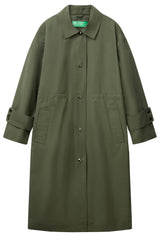 United Colors of Benetton Spolverino 241xdn07i Chaqueta, Verde, M para Mujer
