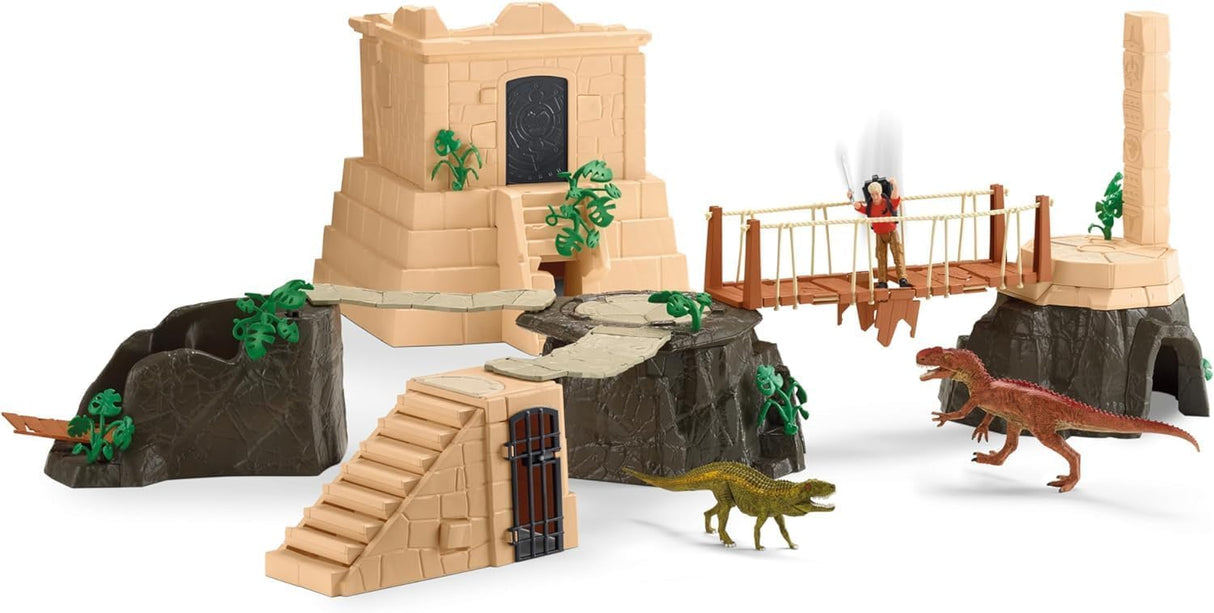 Schleich 42656 Megaset Conquista del Templo de Dinosaurios, a Partir de 5 años, Dinosaurs - playset, 169 Piezas