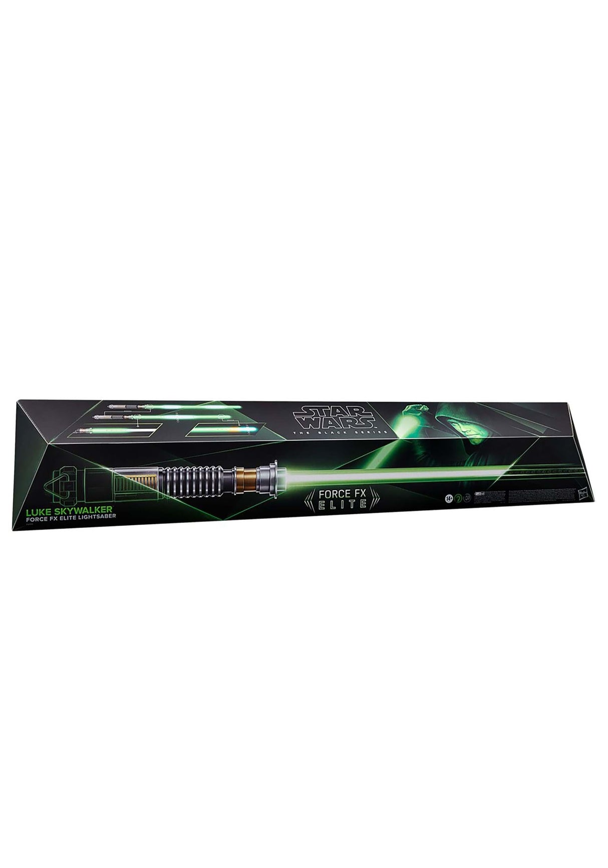 Star Wars The Black Series - Luke Skywalker - Sable de luz Force FX Elite con Luces LED y Sonidos - Artículo de colección para Adultos - Artículo para Juego de rol