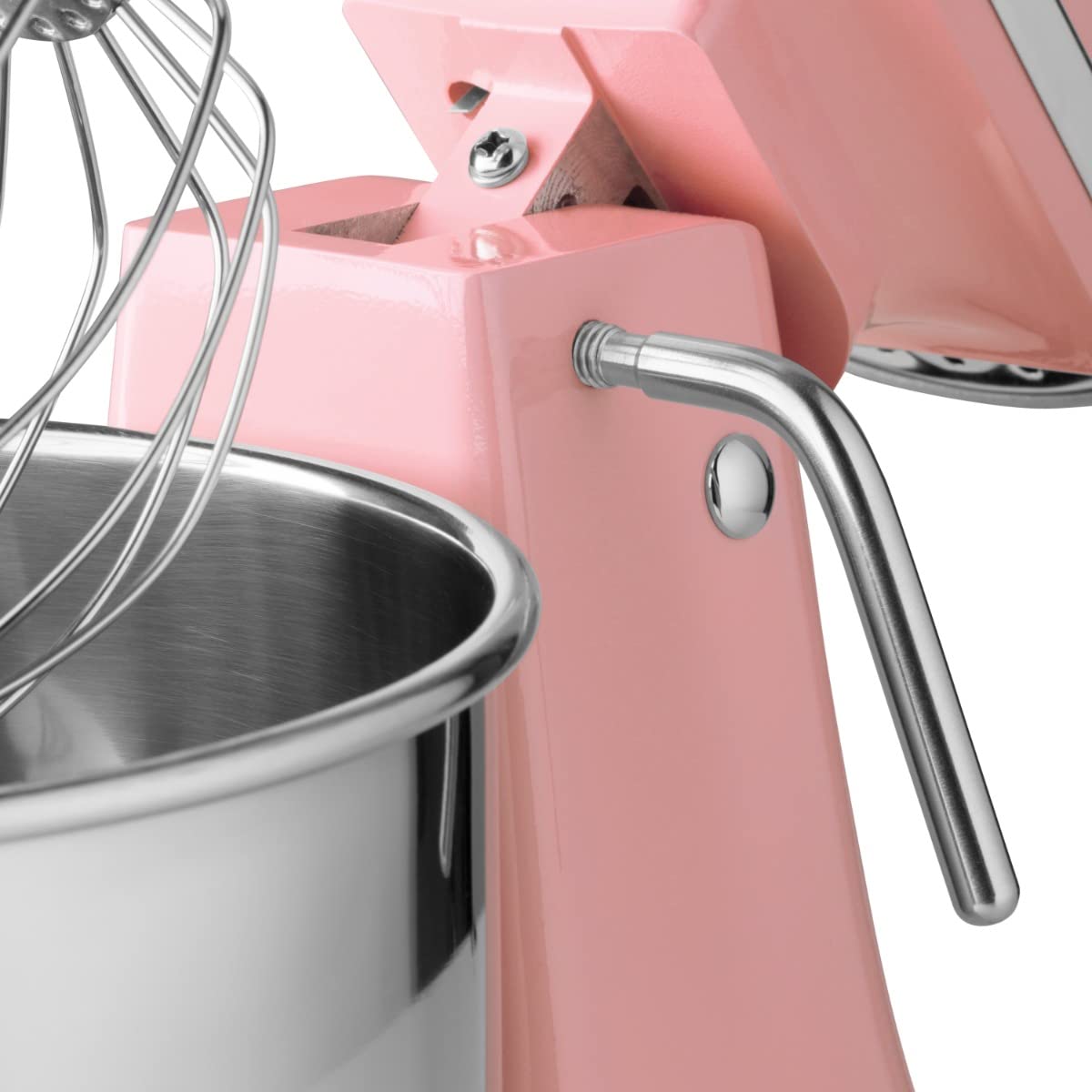Maxima Máquina de agitación planetaria para Pasteles, Productos pequeños Robot de Cocina MPM 7L Rosa, Acero Inoxidable, 11 Velocidades