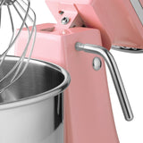 Maxima Máquina de agitación planetaria para Pasteles, Productos pequeños Robot de Cocina MPM 7L Rosa, Acero Inoxidable, 11 Velocidades