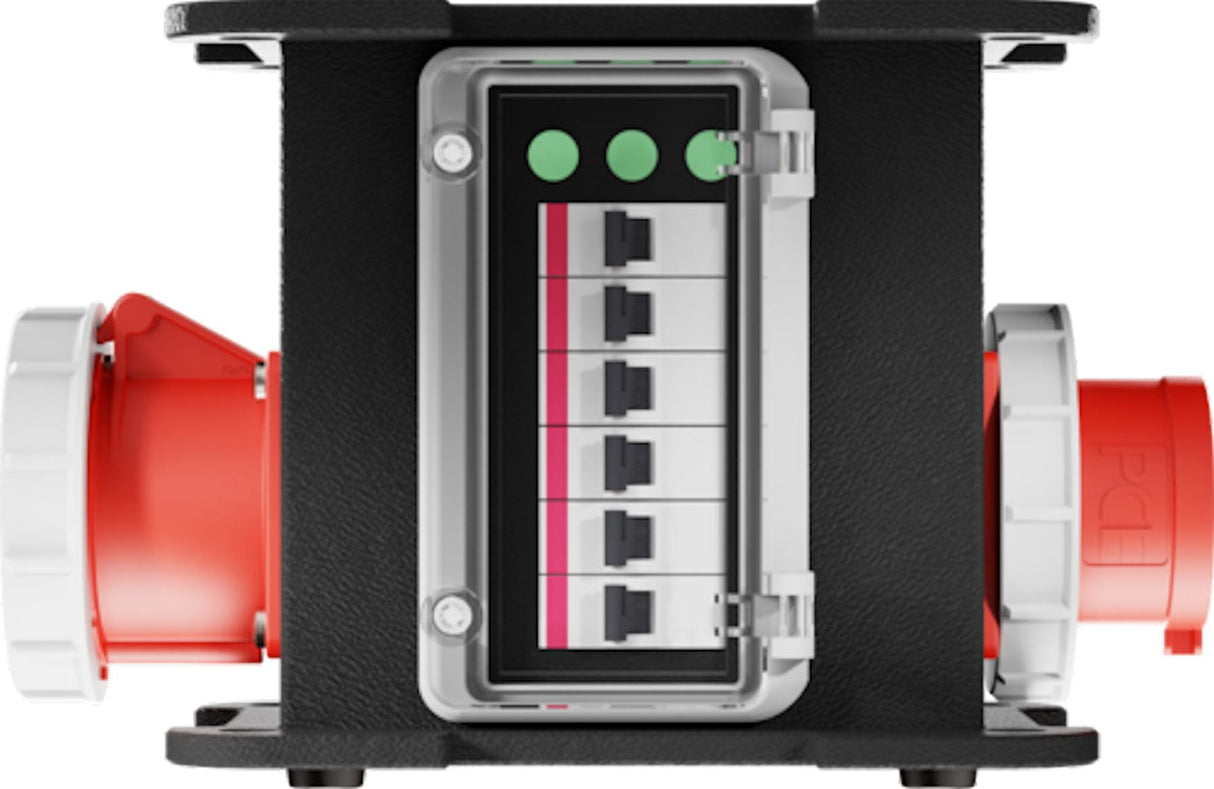 Power Turtle Xtreme Outdoor caja de distribución eléctrica, compacta y robusta que cuenta con una protección de circuito separada contra sobrecarga (MCB)