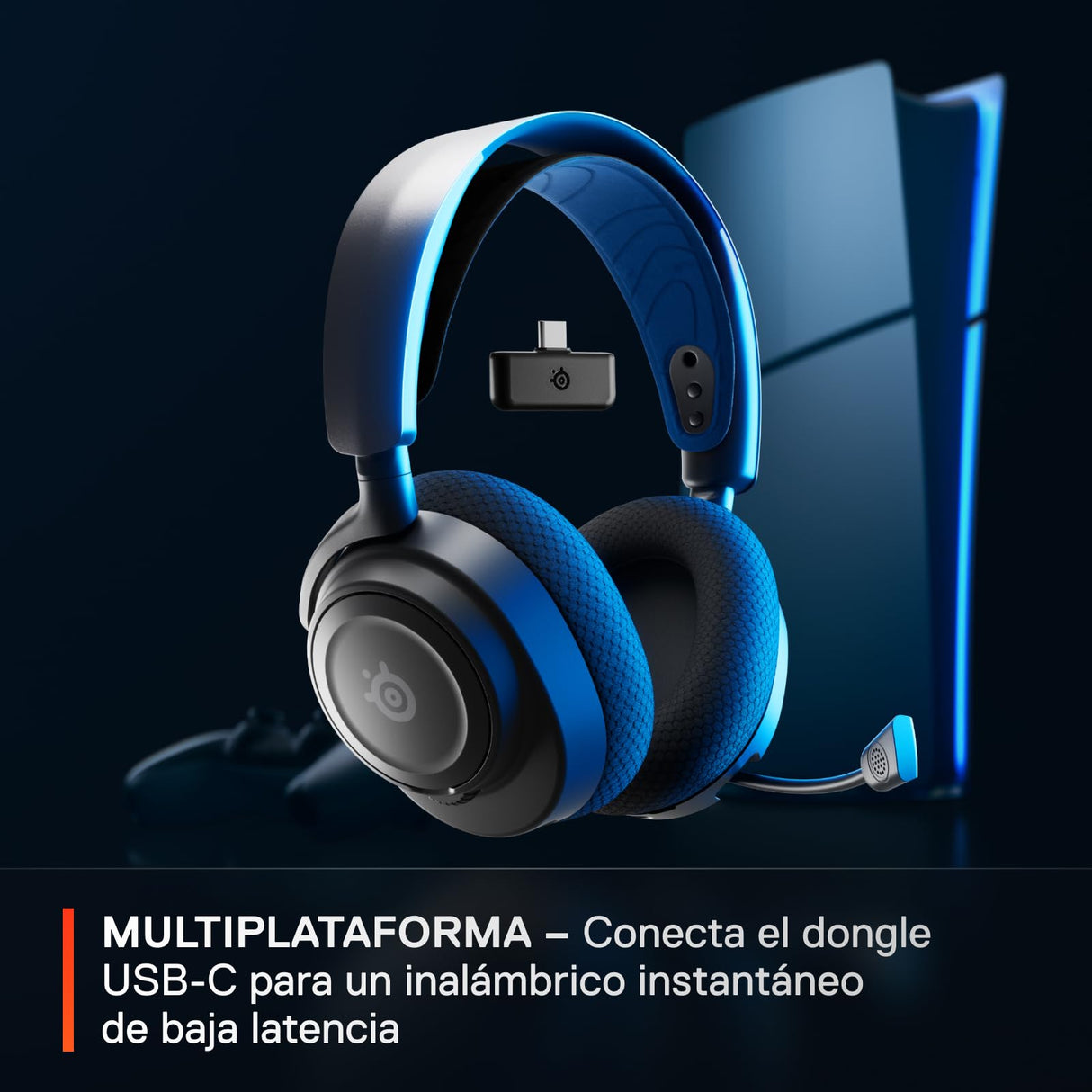 Steelseries Arctis Nova 7P Wireless Auriculares - Destiny 2 Final Shape Edition - Objetos - 2,4GHz + Bluetooth - Batería USB-C - PS,PC,Switch