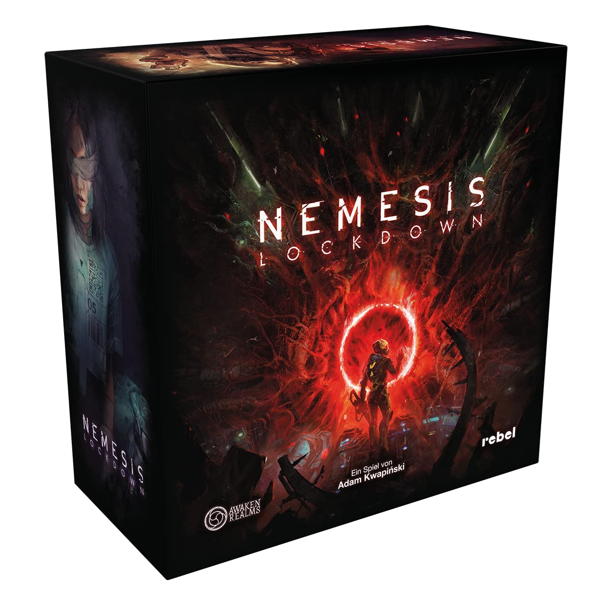 Awaken Realms Asmodee Nemesis: encierro, Juego Experto Dungeon Crawler, 1-5 Jugadores, Desde 14+ años, 60-180 Minutos, Idioma: Alemán