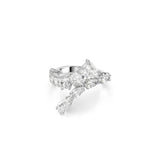 Swarovski Anillo Matrix, Tallas mixtas, Blanco, Baño de rodio
