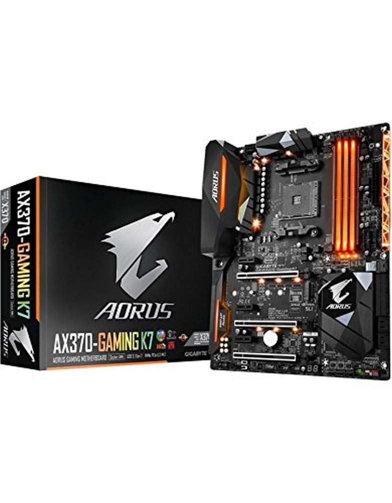 Gigabyte GA-AX370-GAMING-K7 AMD X370 Socket AM4 ATX - Placa Base (DDR4-SDRAM, DIMM, 2133,2400,2933,3200,3400,3600 MHz, Dual, 64 GB, AMD)