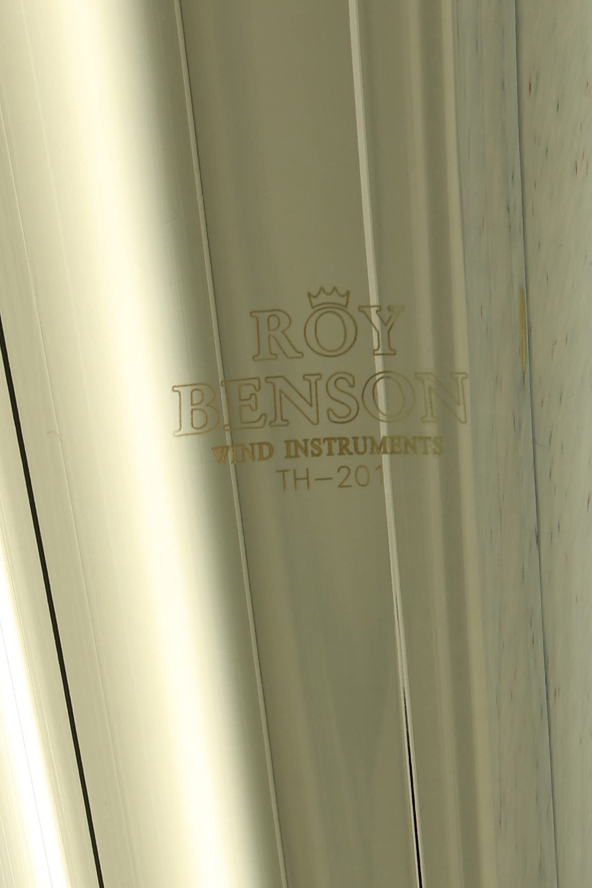 Roy Benson Trompa tenor en Sib TH-201 (modelo compacto premium, con campana de latón de Ø 24 cm, caña de latón dorado duradero, láminas de alpaca, en acabado lacado, incl. estuche de forma ligera)